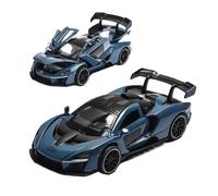 Adecuado para El Modelo De Coche De Aleación McLaren Senna 1:32 Fundición A Presión Sonido Y Luz Decoraciones Interiores para El Hogar(Blue)