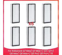 Adecuado para filtro Hepa para Roborock Q7 Max Q7 Max+ Q7 Q7+ Q8 Max Q8 Max+ Q5 Pro Q5 Pro+ T8 Robot