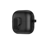 Adecuado para Huawei FreeClip 2 Case de Auriculares con Soporte, Cubierta de Bloqueo magnético a Prueba de choques, Soporte de Carga inalámbrica, Anti-pérdida (Negro)