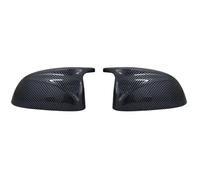Adecuado para La Sustitución De La Carcasa del Espejo Retrovisor para B&MW X3 X4 X5 G01 G02 G05 con Cuernos De Patrón De Fibra De Carbono(Dark Grey)