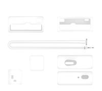 Adecuado para llavero Kodak Charmera para cámara digital, funda protectora de silicona con cordón, antipolvo a prueba de golpes, protección completa de bordes envolventes, Transparent, /