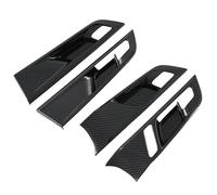 Adecuado para MG4 EVMulan 2022-2024 Abs cubierta de manija de puerta interior de fibra de carbono para marco de cuenco de puerta, accesorios de coche, ABS, cromo, mango interior, cubiertas de cuenco