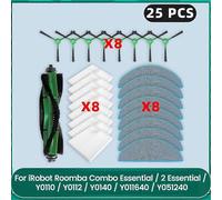 Adecuado para mopa con filtro de cepillo lateral principal para iRobot Roomba Combo Essential 2 Essential