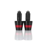 Adecuado para Pesos Finales De Barra De Motocicleta Zx10r Zx6r Zx25r Z900 Z800 Z750 Z400 Extremos Manillar Motocicleta(1 Pairs Red-B)