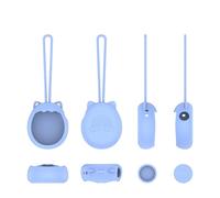 Adecuado Para Tamagotchi Paradise Funda Protectora de Silicona Electrónica Virtual para Mascotas con Tapa de Botón, Funda Protectora Para Máquina de Juegos Para Tamagotchi Paradise (Azul Noctilucente)