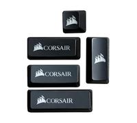 Adecuado para teclado Corsair Strafe RGB MK2 K70 K68 K63 K65 K95 K90, 106 teclas. Teclas de repuesto para teclado mecánico para juegos (logotipo combinado de 5 teclas)