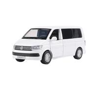 Adecuado para Volkswagen Multivan T6 MPV 1:36 Modelo De Coche De Metal Fundido A Presión con Simulación De Sonido Y Luz Regalo Coleccionable(White)