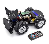 Adeept 4WD Omni-Directional Mechanum Wheels Robotic Kit Compatible with Raspberry Pi Pico DIY Stem Remote Control Educational Robot Kit with LCD1602 Display and Tutorials