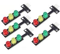 Adeept 5 unidades mini semáforo LED DC 5 V 5 mm módulo de pantalla para Arduino creativo DIY Kit de proyecto, Raspberry Pi, RGB-semáforo para modelo de sistema de tráfico