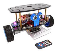 Adeept Kit de auto robot autoequilibrado (compatible con Arduino DIE), kit de proyectos STEM, kit de robótica e ingeniería, juego de programación, seguimiento de línea, sensor ultrasónico, control