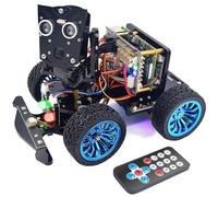 Adeept PiCar-B Mars Rover - Kit inteligente de coche para Raspberry Pi 5/4B/3B/3B+, prevención de obstáculos, seguimiento de línea, trazado de luz, cámara, reconocimiento de voz, Python, tutoriales