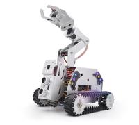 Adeept RaspTank - Kit de coche inteligente de metal para Raspberry Pi 5/4B/3B/3B+ (placa no incluida), robot rastreado por tanque con brazo robótico de 4 DOF, prevención de obstáculos, seguimiento de