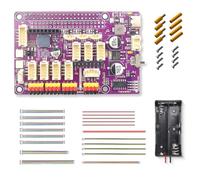 Adeept Robot Hat para Raspberry Pi, Placa de expansión para Raspberry Pi 4B/3B/3B+, Controlador de Coche Robot Inteligente con Tutorial en PDF