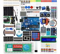 Adeept Ultimate Starter Kit compatible con Arduino IDE, Relay, Processing and C Code, LCD1602, Servo Motor Starter Kit con 140 Pages PDF Guidebook