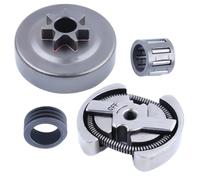 Adefol .325-7T Tambor de embrague Rueda de espigas Cojinete de agujas Kit para Husqvarna 36, 41, 136, 137, 141, 142 Motosierra piezas de repuesto con Engranaje de tornillo
