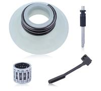 Adefol Pistón Bomba Kit Para Husqvarna 340 340E 345 345E 350 445 445E 450 450E Motosierra, Conjunto Turbina avce Manguera de aceite, Bomba de aceite, Reemplazo 540057901