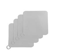 ADEGO Pack 4 Tapa Desague Ducha - 4 Cubiertas de Desagüe Antiolor y Antideslizantes de Silicona para el Baño, Cocina o Patio - Elimina los Malos olores y Evita la Suciedad (15x15, Gris)