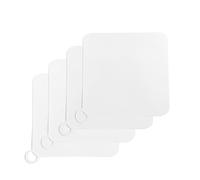 ADEGO Pack 4 Tapa Desague Ducha - 4 Cubiertas de Desagüe Antiolor y Antideslizantes de Silicona para el Baño, Cocina o Patio - Elimina los Malos olores y Evita la Suciedad (15x15, Blanco)