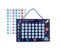 ADEGO Paso a Paso Sin Pañal - Calendario con Imanes para Dejar el Pañal - Tabla de Recompensas Operación Pañal - Kit de Potty Training Infantil con 36 Imanes - Diseño Espacial