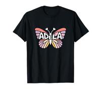 Adela Butterfly - Arte de Palabras con Nombre Personalizado Camiseta