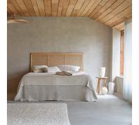 Adèle - Cabecero de rejilla de ratán de 180 cm H 115 x B 180 x T 3 cm