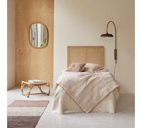 Adèle - Cabecero infantil de rejilla de ratán de 90 cm H 115 x B 90 x T 3 cm