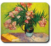Adelfas Mouse Pad Lavable Mousepad Bordes Cosidos Alfombrilla De Ratón para Hogar Pc Oficina 25X30Cm