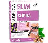 AdelgaSlim Supra - Forskohlii con Ashwagandha KSM-66, Alcachofa y Cromo - Formula Vegetal Para el Control de Grasa y Energia - Apoyo Metabolico y Niveles Normales de Glucosa - 30 Capsulas Dietmed