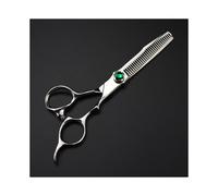 (adelgazamiento) Personalizar logotipo Japón 440c acero 6 '' tijeras de pelo verde perla corte de pelo