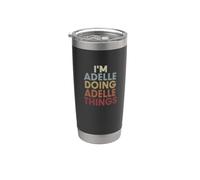 Adelle Name Adelle Personalized Name First Given Vaso térmico de acero inoxidable de doble pared