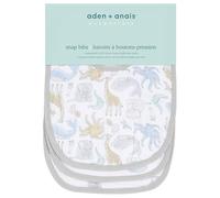 aden + anais™ Essentials - Babero de muselina de algodón con botones de presión, 3 unidades, 100% algodón