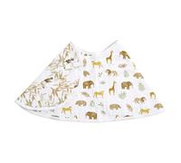 aden + anais Essentials Babero para bebé, 100% muselina de algodón, suave y absorbente, 4 capas, paño multiusos para eructos y babero para bebés y niños pequeños, 57 cm x 28 cm, individual, tanzania