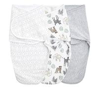 aden + anais Essentials Easy Swaddle Wrap, Envoltura de algodón para bebé, Saco de Dormir para recién Nacido, 0-3 Meses, 1.0 TOG, Paquete de 3, Toile