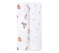 aden + anais™ Essentials - Paquete de 2 Mantas de Muselina de algodón con diseño de Elefante Circo