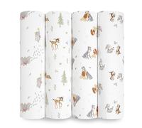 aden + anais™ Essentials - Paquete de 4 Mantas de Muselina de algodón Disney+Friends