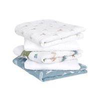 aden + anais™ Essentials - Paquete de 5 Cuadrados de Muselina de algodón con diseño de Dinosaurio