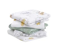 aden + anais Essentials Winnie The Pooh Musy Squares - Paquete de 5 | Disney Baby | Juego Grande de Tela de Muselina de algodón 100% Transpirable para bebés y niños | Ideal para Dormir recién Nacidos