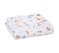 aden + anais Manta de ensueño de Muselina 100% algodón, 120 x 120 cm, Mantas de Cuna y guardería para recién Nacidos y niñas, Ropa de Cama para niños y niños, Regalo de Ducha y Registro, Winnie in