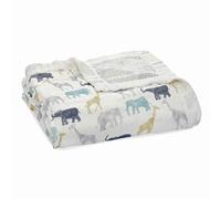 aden + anais Manta de ensueño Suave y Sedosa, 120 x 120 cm, Ideal para recién Nacidos, para bebés y niñas, Ropa de Cama de Muselina de Viscosa de bambú, Regalo de Ducha y Registro, Expedition