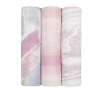 aden + anais Manta de Muselina Suave y Sedosa para bebés niñas y niños, 120 x 120 cm, Ideal para recién Nacidos y bebés, Juego de Envoltura de Viscosa de bambú, Baby Shower,