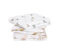 aden + anais™ Musy Squares - Paquete de 3 muselina de algodón orgánico para exteriores (Safari Dream)