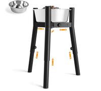 ADENGL Soporte Elevado para Cuencos para Perros medianos y Grandes, Cuenco de Comida y Agua para Mascotas, Soporte Alto para Cuenco de Comida para Perros, Ancho Ajustable de 7 a 10.7 Pulgadas, Altura
