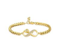 ADENLA Pulsera de urna para Cenizas, pequeña Joya de cremación con Forma de corazón, Conmemorativa de Cristal, Ajustable, para Hombres y Mujeres (Dorado)