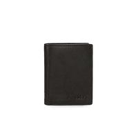 Adept Alan Cartera vertical con monedero Negro 8,5x10,5x1 cms Piel