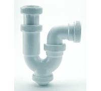 Adequa B-31-A Sifón Sencillo Curvo con Racord Extensible