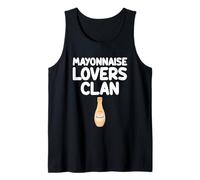 Aderezo cremoso para sándwich de condimentos del clan de los amantes de la mayonesa Camiseta sin Mangas