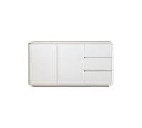 ADERFETBI Aparador 150cm Consola Recibidor Blanca de Madera para Hogar, Armario de Almacenaje Moderno para Salón, Mueble Minimalista Apto para Cocinas y Comedores Aparadores