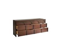 ADERFETBI Aparador 180cm Armario Almacén Madera Maciza Retro, Consola de Almacenaje para Hogar, Mueble de Almacenamiento para Cocina & Comedor Aparadores