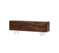 ADERFETBI Aparador 210cm Consola Recibidor Retro de Madera Maciza, Alacena de Almacenaje con Cajones para Salón, Mueble Almacén Central Apto para Hoteles y Hogares Aparadores