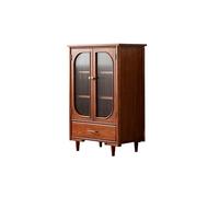 ADERFETBI Aparador 70x40x105cm Aparador TV Salón Retro Madera Maciza Almacenaje Exposición Recibidor Cocina Mueble Aparadores